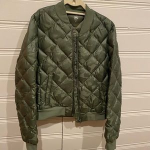 ALO Green Camo Bomber Jacket